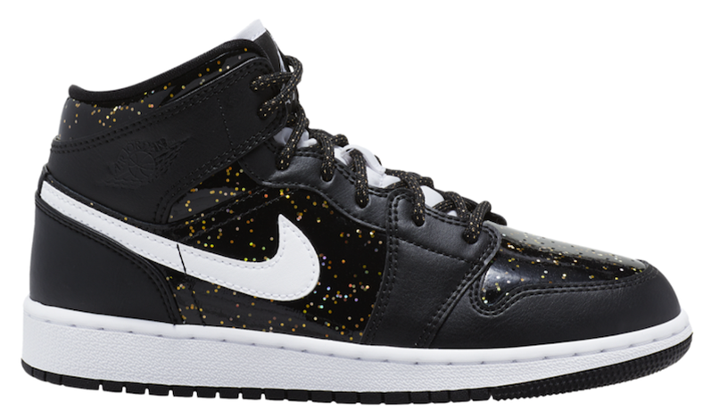 Nike Air Jordan 1 Mid 'Black Speckle' GS